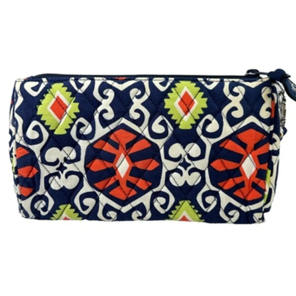 Vera Bradley‎ Sun Valley PUSHLOCK WRISTLET Wallet Womens Zip Top Retired